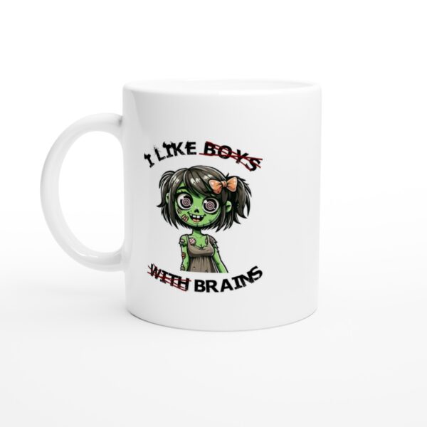 I like Boys with brains - lustige Gamer Tasse