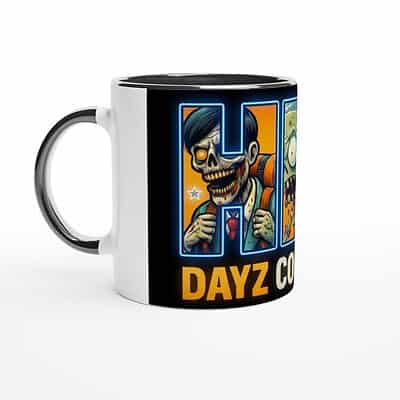 HKD NEON Logo Tasse– 325 ml Keramik Tasse